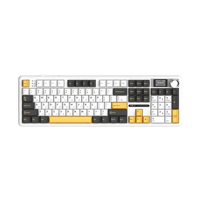 AULA F108PRO 화이트 저소음로즈축