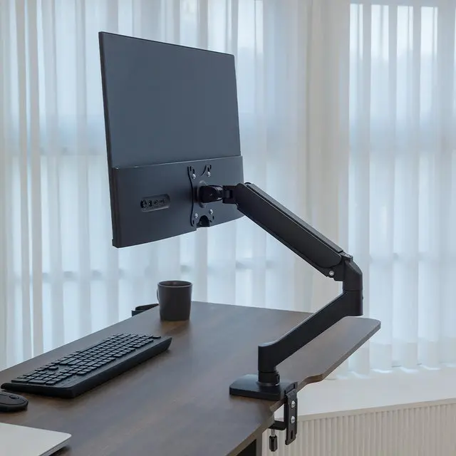 롱코 싱글 모니터암 스탠드 모니터 거치대