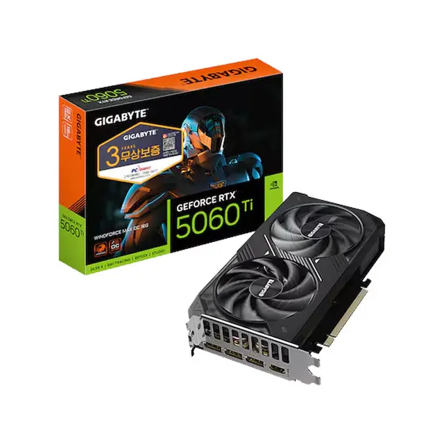 GIGABYTE 지포스 RTX 5060 Ti WINDFORCE MAX OC D7 8GB 피씨디렉트.*