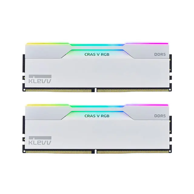 [서린공식] 에센코어 클레브 DDR5-6000 CL30 CRAS V RGB 화이트 패키지 서린 (64GB(32Gx2))