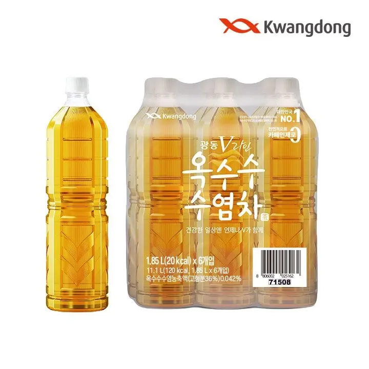 [광동][본사직영] 광동 옥수수수염차 무라벨 1.85L 6입 : 롯데ON