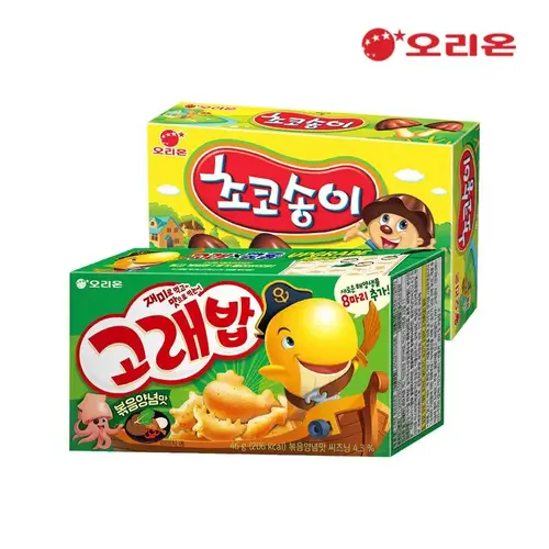 [오리온]오리온 고래밥 볶음양념 46g 10개 + 초코송이 50g 10개
