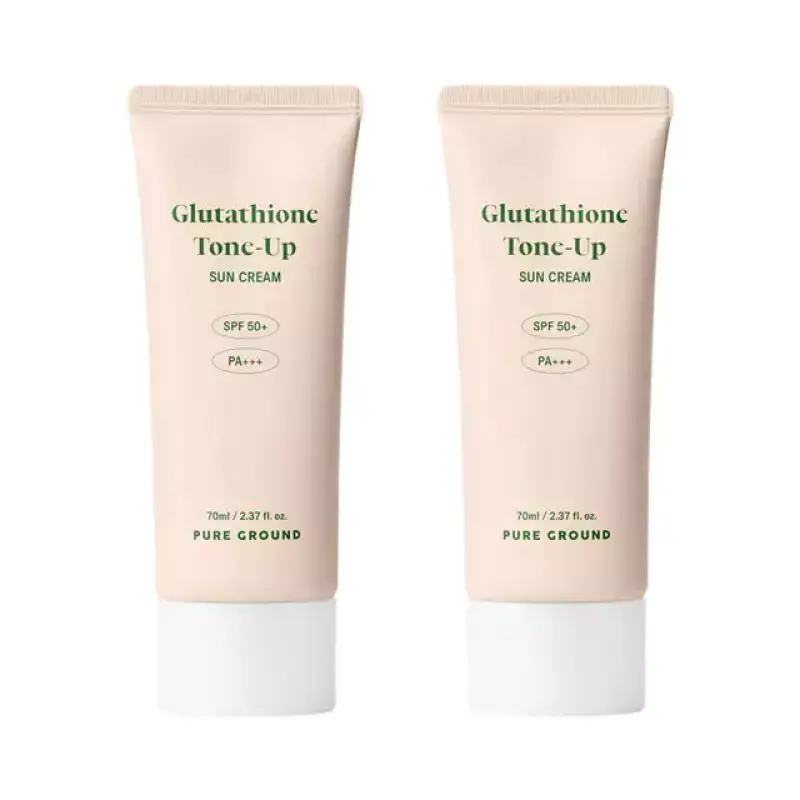 퓨어그라운드 글루타치온 톤업 선크림 (SPF50+ PA+++) 70ml 2개