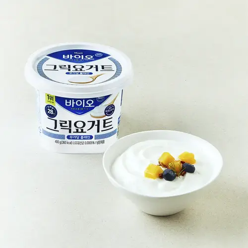 매일바이오 그릭요거트 무가당 플레인, 400g, 1개