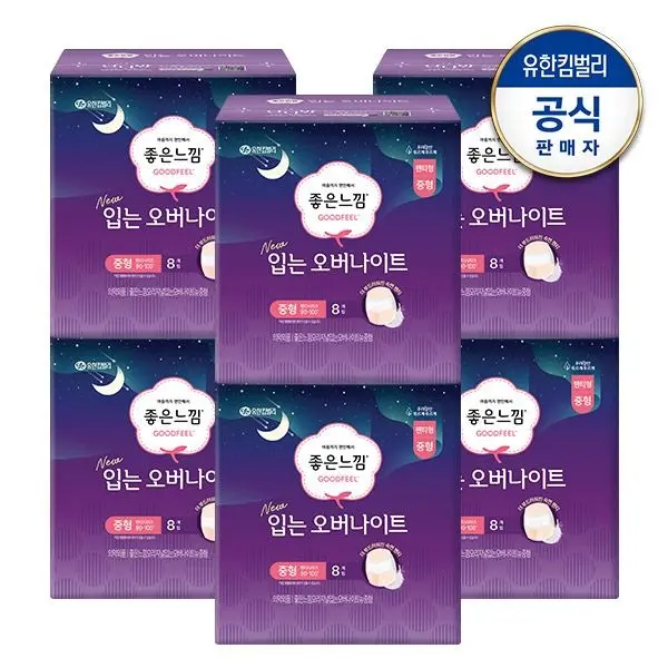 [좋은느낌][최종가 26,710원]좋은느낌 오리지널 입는오버나이트 소/중/대 8매x6팩 : 롯데ON