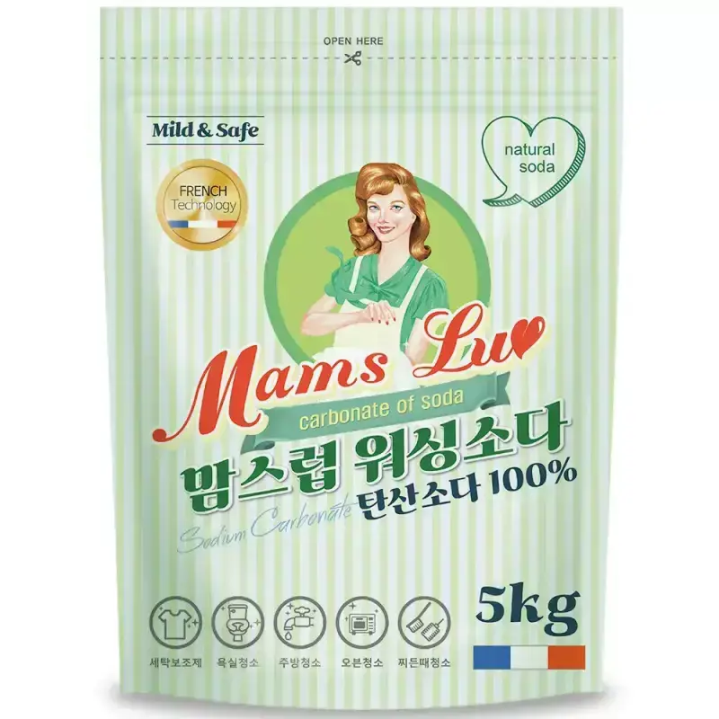 맘스럽 땀냄새제거 천연100%워싱소다5kg/ 청소고수 필수품 천연 가루세제 모음