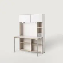 리바트하움 오브제 1200 5단 학생 책상세트 (조명/도어)