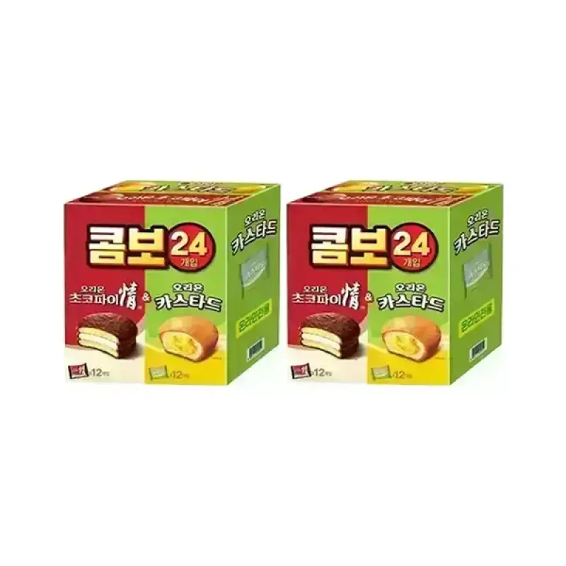 [Tday] 오리온 베스트파이콤보 24입(초코파이12p+카스타드12p), 2개