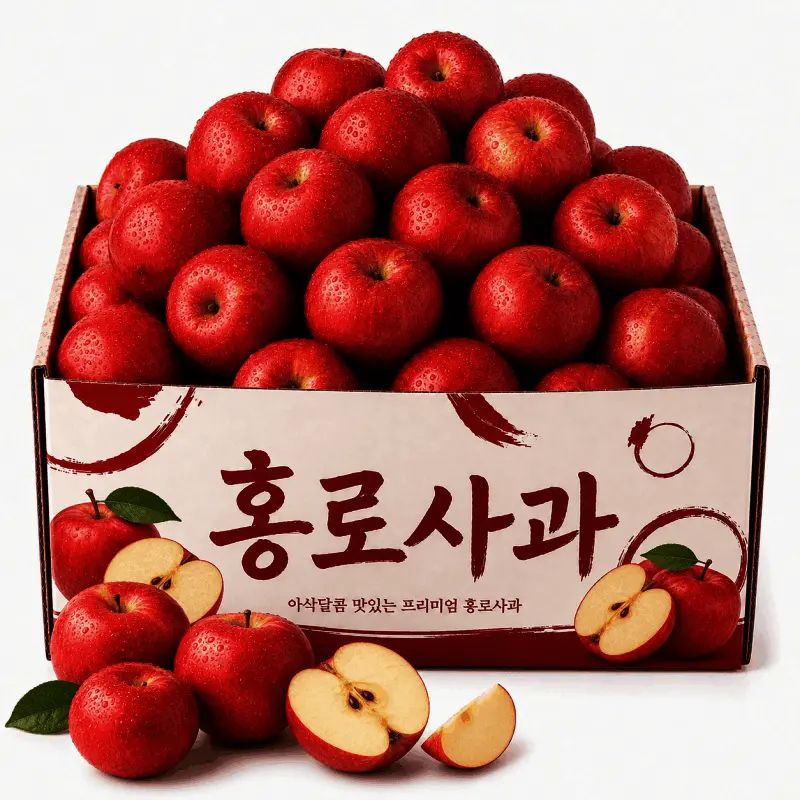 (한정특가) 홍로사과 꿀뚝뚝 맛있는 사과