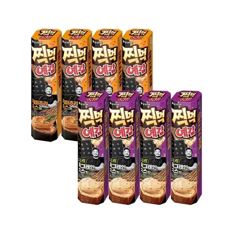 찍먹 예감 치미추리소스맛 76g, 4개+예감 스모키홀그레인소스맛 76g, 4개