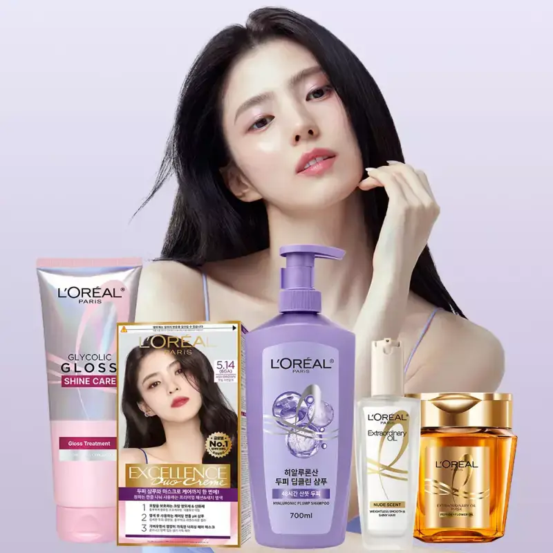 로레알파리 헤어 신상 런칭기념 BEST 제품 역대급 혜택!/ 헤어팩/오일/염색약/샴푸