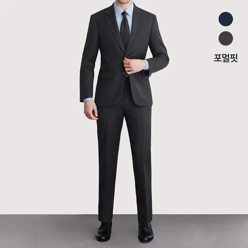 [맨잇슈트][정상가 298,000원] 26 S/S 신상 순모 울 기본 수트 포멀핏 사계절 정장 2종 택1 : 롯데ON