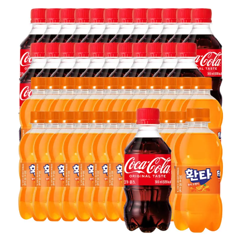 코카콜라 300ml + 환타 오렌지 300ml 48페트 (각 24페트)