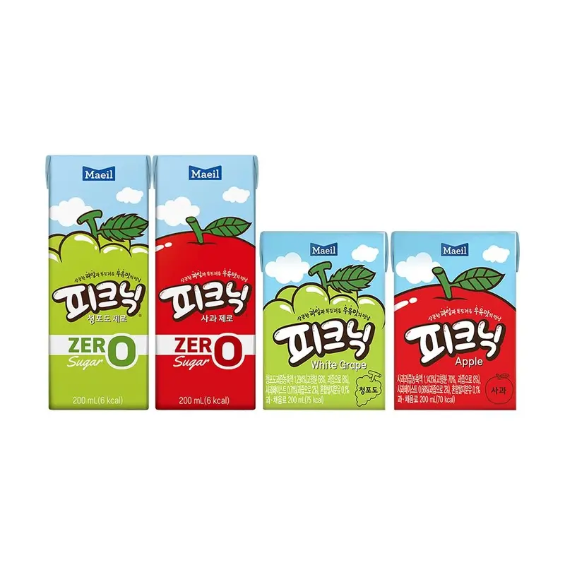 [매일]매일 피크닉 4종 사과/청포도/제로 48팩 골라담기 : 롯데ON