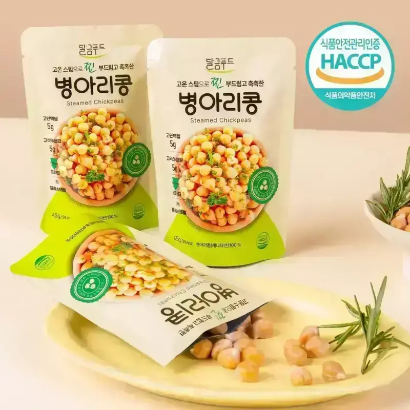 [T쇼페] 달큼푸드 국내 제조 고온 스팀으로 찐 병아리콩 45g*15봉