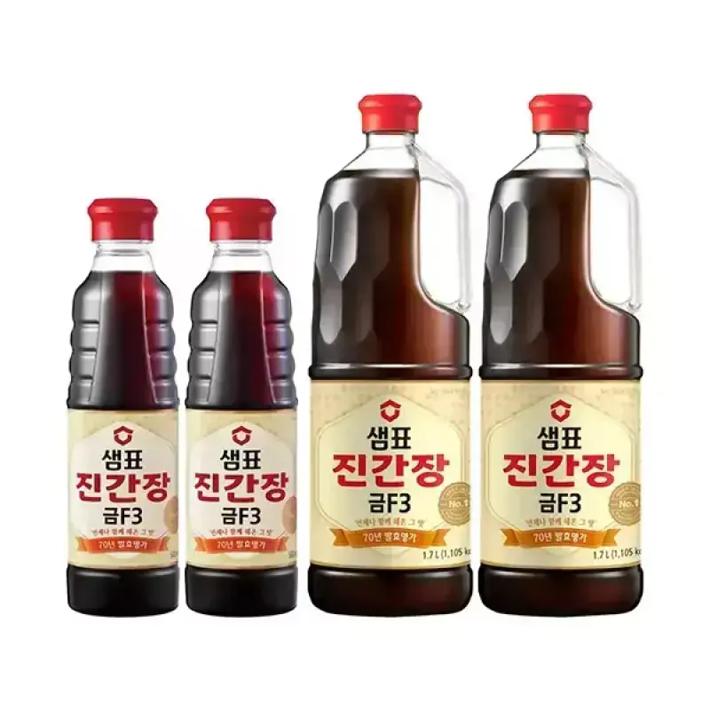 샘표 진간장 금F3 1.7L, 2개 + 500ml, 2개 기획