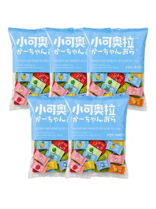 샤오커오라 사탕 무설탕 비타민C 12가지맛 과일 믹스 베트남 민트 캔디 100g x 5개