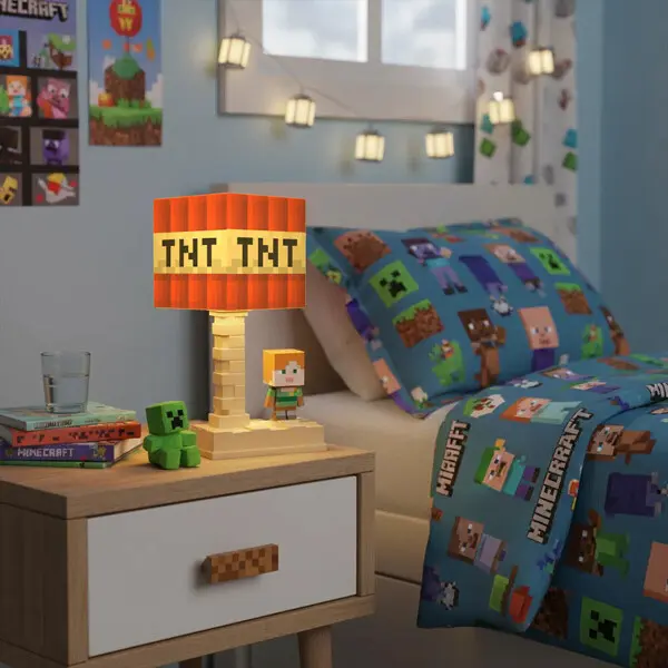 Minecraft 마인크래프트 TNT마그네틱 자석 블록 500P 입체 조립 피규어50개+랜덤무기50P 수납통포함