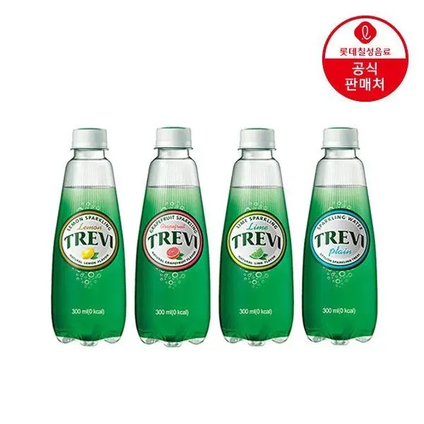 [롯데칠성][딜크릿](본사직영) 트레비 탄산수 4종 300ml 40펫 (라임/자몽/레몬/플레인) : 롯데ON