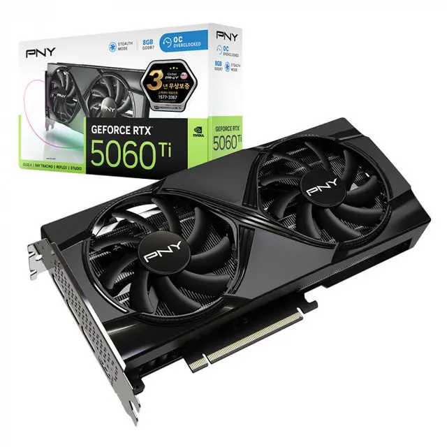 PNY 지포스 RTX 5060 Ti OC D7 8GB Dual Fan 제이씨현S