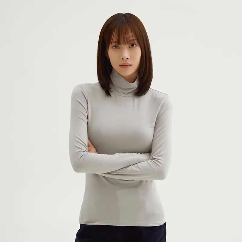 [스파오][소프트비스코스] 터틀넥 긴팔티_SPLWF4TG01 : 롯데ON