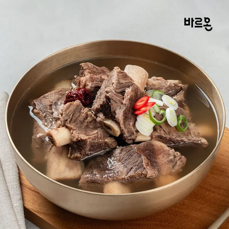 [곱창파는 청년들][선착순쿠폰] 바르온 갈비탕 600g x 5팩 : 롯데ON