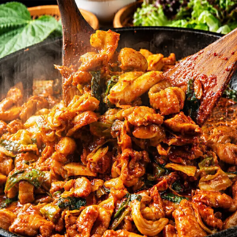 춘천양념 닭갈비 600g x 4팩(총2.4kg)/ 닭다리순살/ 닭갈비는 양념맛