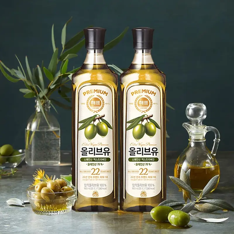 [사조]사조 해표 올리브유 900ml x 2개 /구매시 선착순 키치타올 1롤 증정 : 롯데ON
