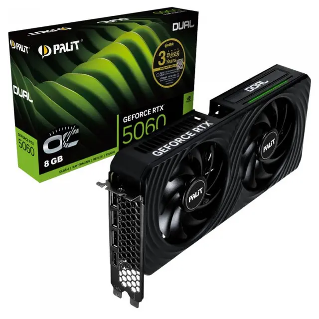 PALIT 지포스 RTX 5060 DUAL OC D7 8GB 이엠텍S