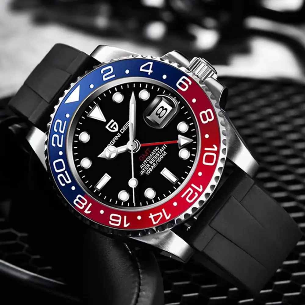 40mm 파가니 디자인 GMT 남성 시계
