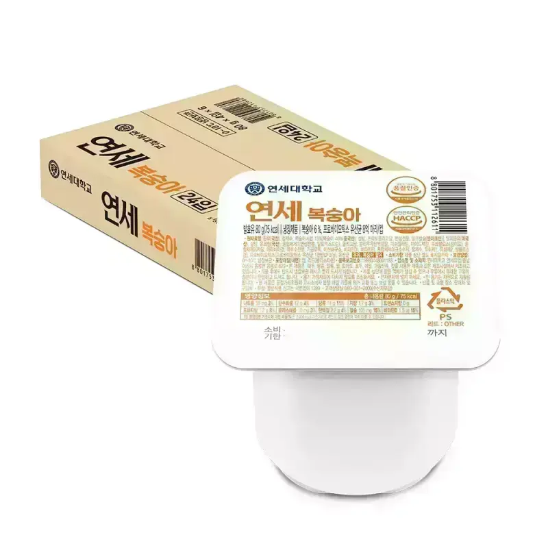 [내일도착] 연세 요거트 복숭아 80g x 24개