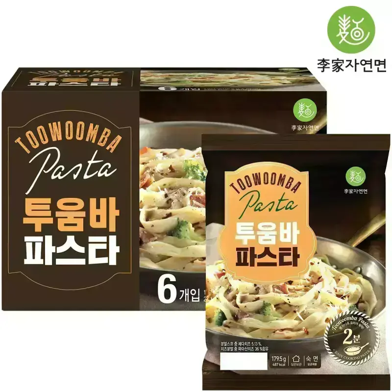 이가자연면 투움바 파스타 6인분 BOX