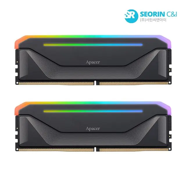 [서린공식] Apacer DDR5-6000 CL38 NOX RGB 블랙 패키지 (64GB(32Gx2))