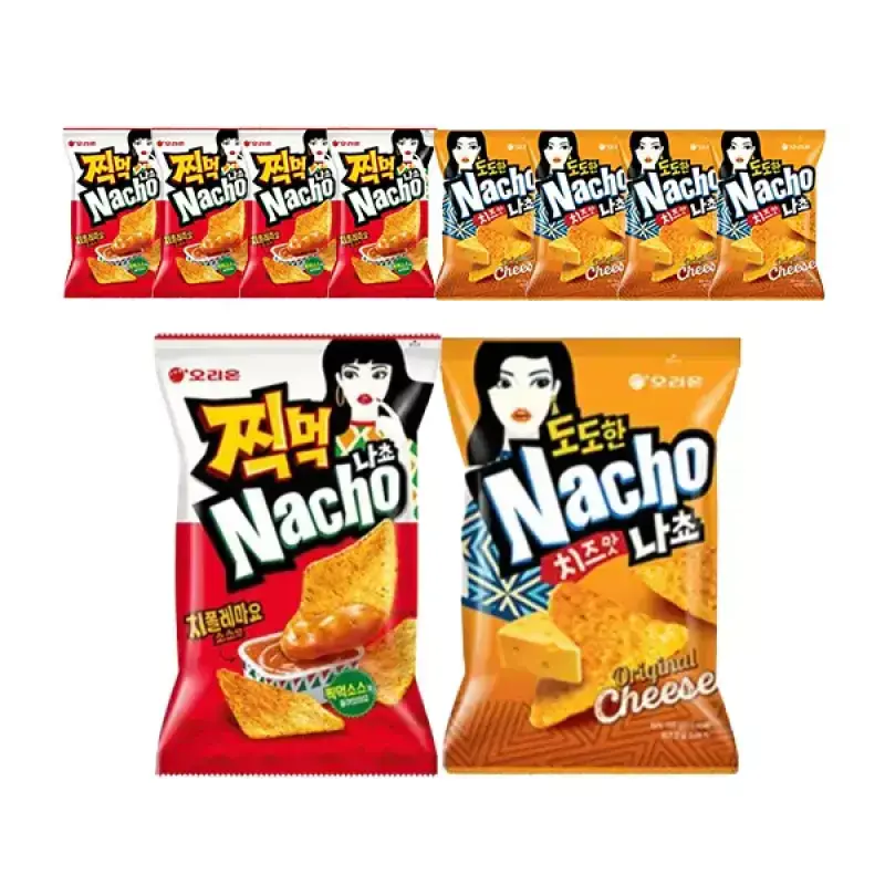 오리온 도도한 나쵸 오리지널 92g + 찍먹 나쵸 치폴레마 84g 각5개 (총10개)
