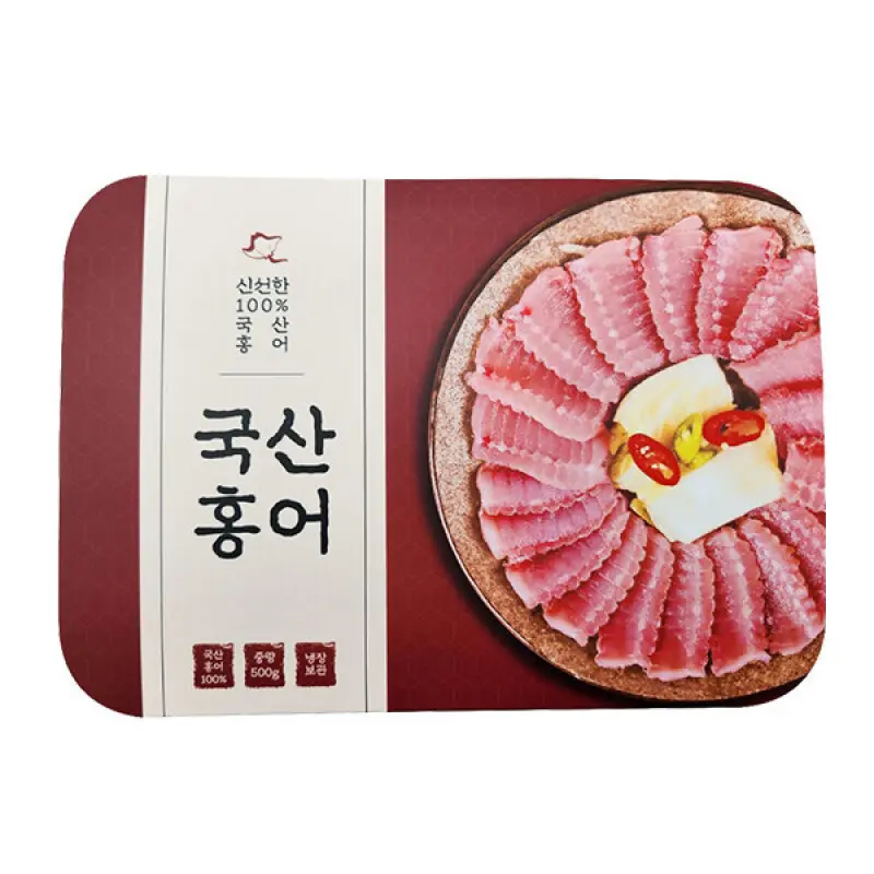 빅세일 카드가 1.9만)백년수산 국산 홍어 500g x 1팩 + 증정 용기초장 1개 숙성정도 선택가능