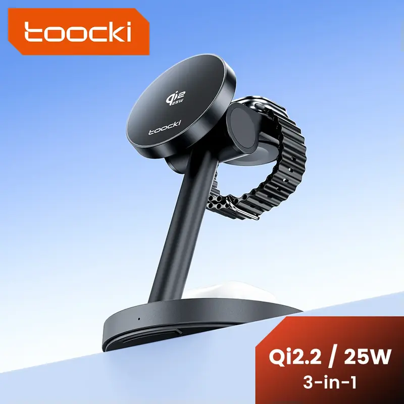 투키 Qi2.2 25W 마그네틱 충전기 25W 15W 고속 충전