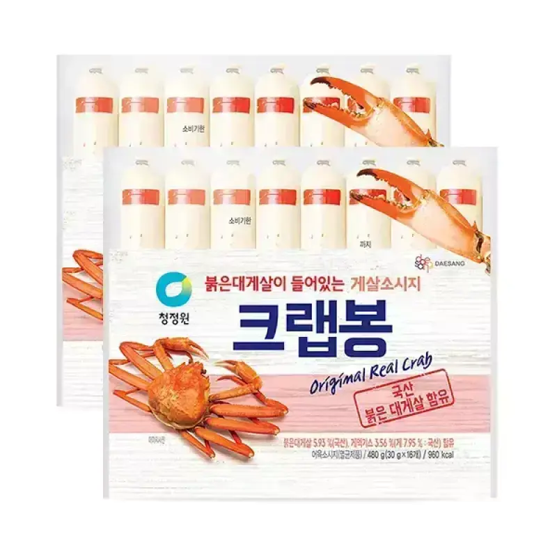 청정원 크랩봉 480g(30g, 16입), 2개