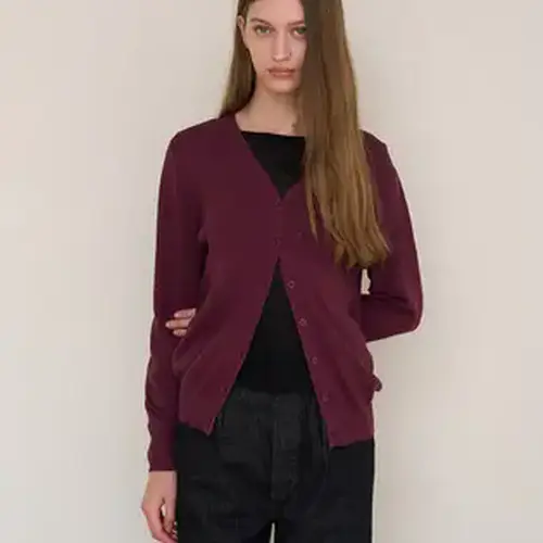 [아템포][2사이즈/6컬러]ESSENTIAL V-NECK KNIT CARDIGAN
