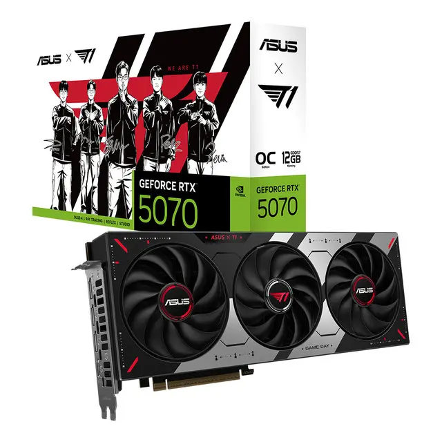 [포토리뷰1+2만] ASUS T1 지포스 RTX 5070 OC D7 12GB 인텍앤컴퍼니 [공인인증점]