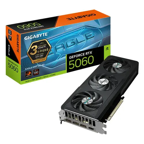 GIGABYTE 지포스 RTX 5060 EAGLE MAX OC D7 8GB 제이씨현_VGA