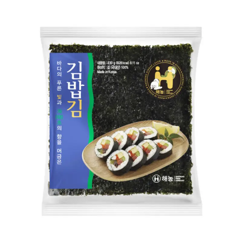 해농 김밥김 일반 230g (100매) / 맛있는 김밥용김
