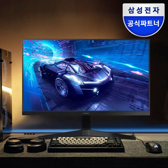 삼성전자 LS24F330 60.4cm(24인치) 베젤리스 100Hz 컴퓨터 모니터 LS24F330EAKXKR