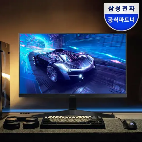 삼성전자 LS24F330 60.4cm(24인치) 베젤리스 100Hz 컴퓨터 모니터 LS24F330EAKXKR