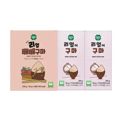 리얼이구마 20봉 + 빼빼구마 5봉