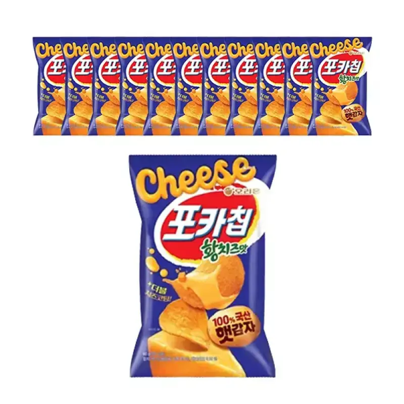 오리온 포카칩 황치즈 60g, 12개