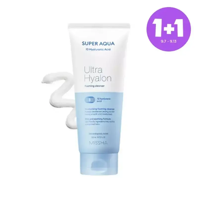 [1+1][미샤] 수퍼 아쿠아 울트라 히알론 포밍 클렌저 200ml