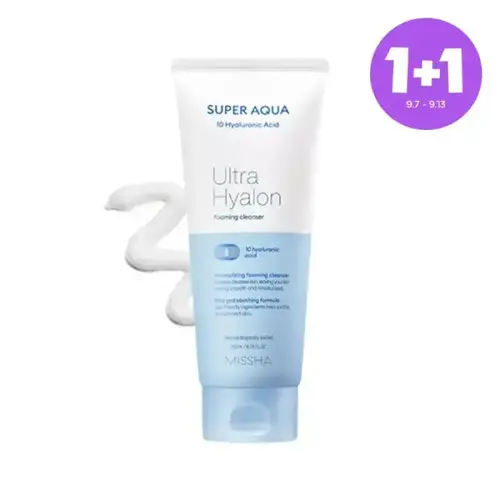 [1+1][미샤] 수퍼 아쿠아 울트라 히알론 포밍 클렌저 200ml