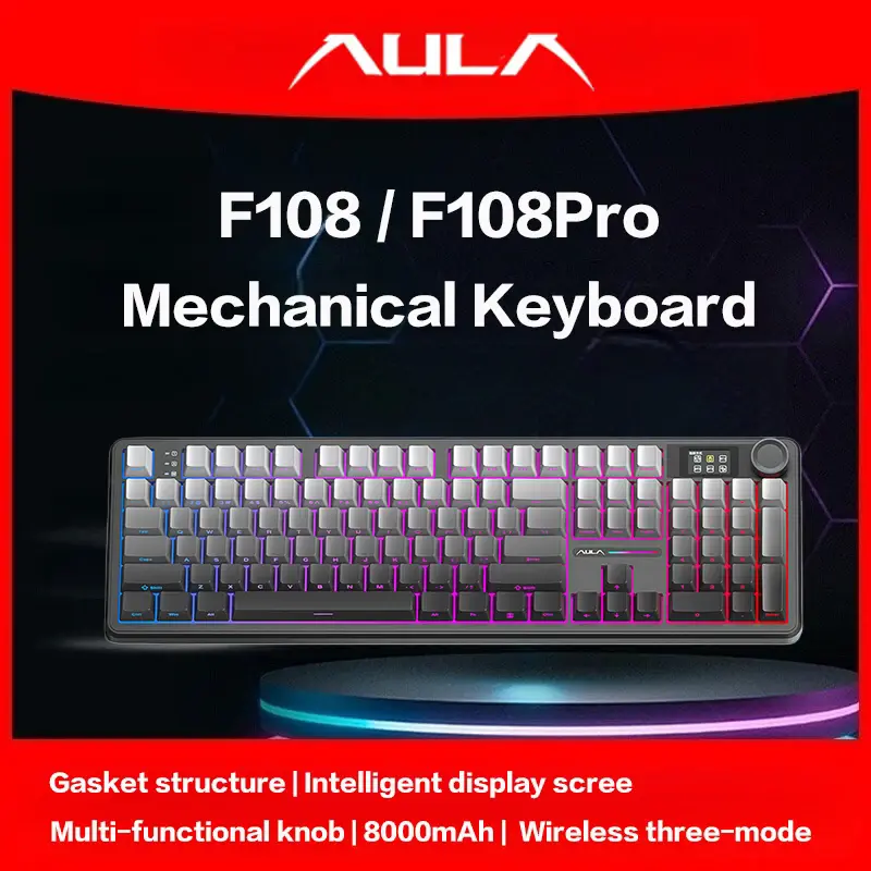 AULA F108Pro/F108 무선 블루투스 트라이 모드 연결