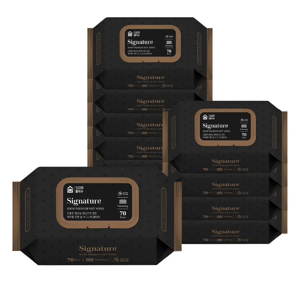 고평량 63gsm 도톰한 숨 시그니처 저자극 물티슈