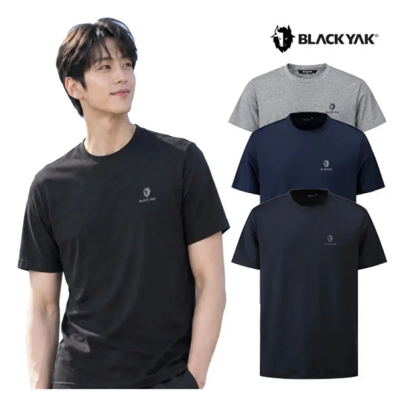 블랙야크 공용 3종세트 냉감 속건 기능성 트리플라운드반팔티 1BYRTXV909